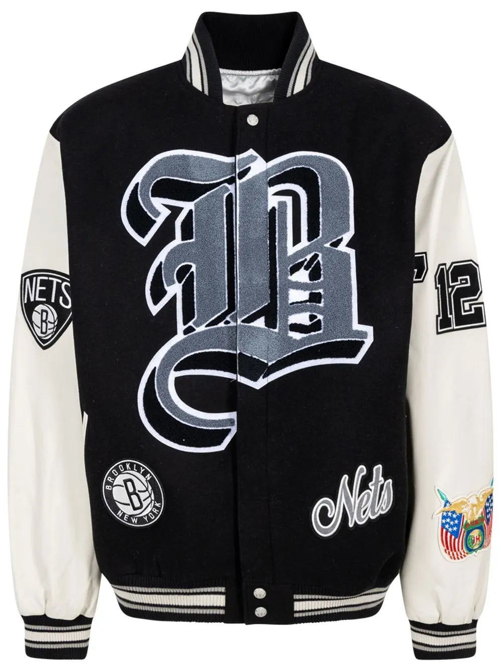 "Grey/White" Bomber Jacket