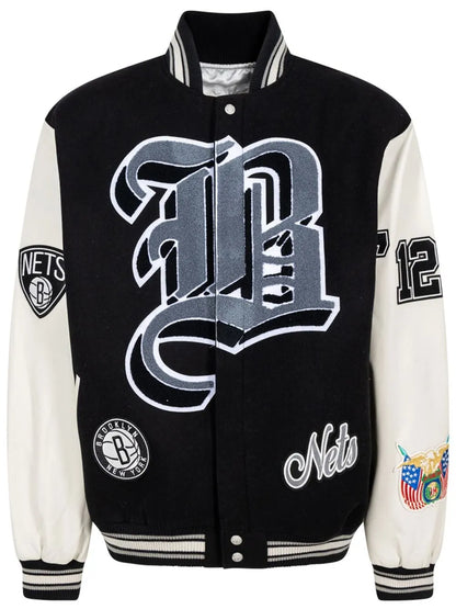 "Grey/White" Bomber Jacket