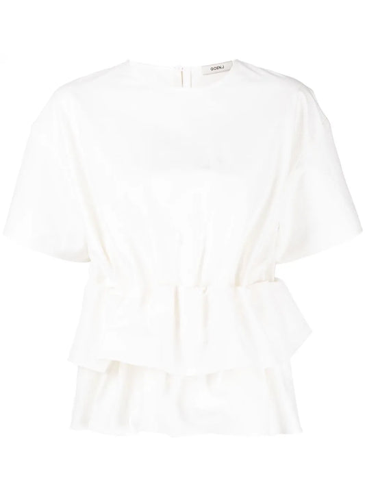 Ruffled Short-Sleeved Top