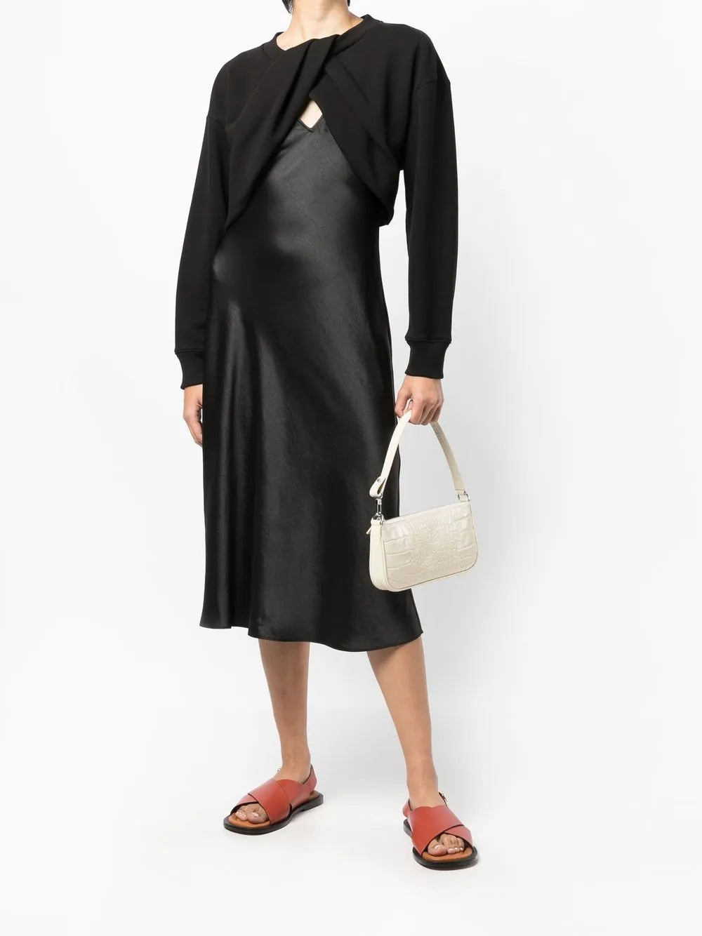 Twist-Front Maxi Dress