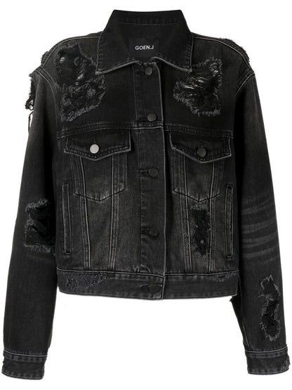 Distressed Denim Jacket