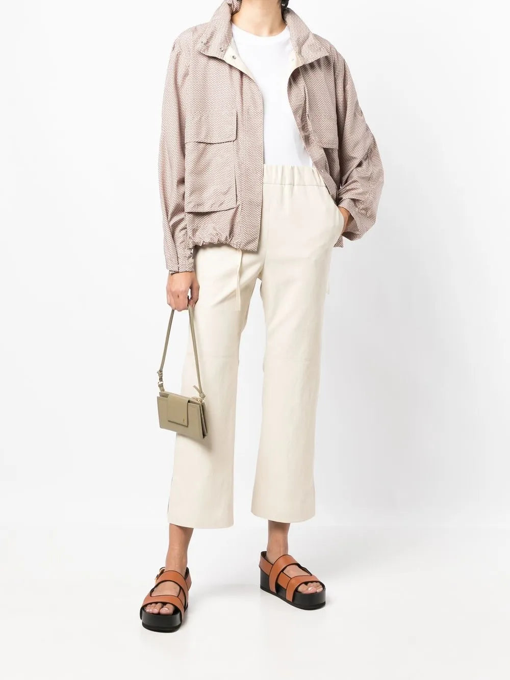 High Waist Cropped Trousers