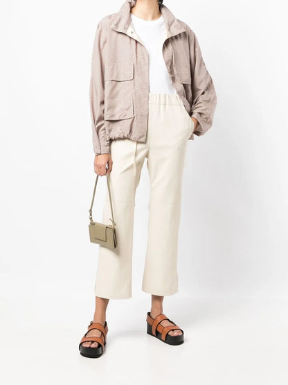 High Waist Cropped Trousers