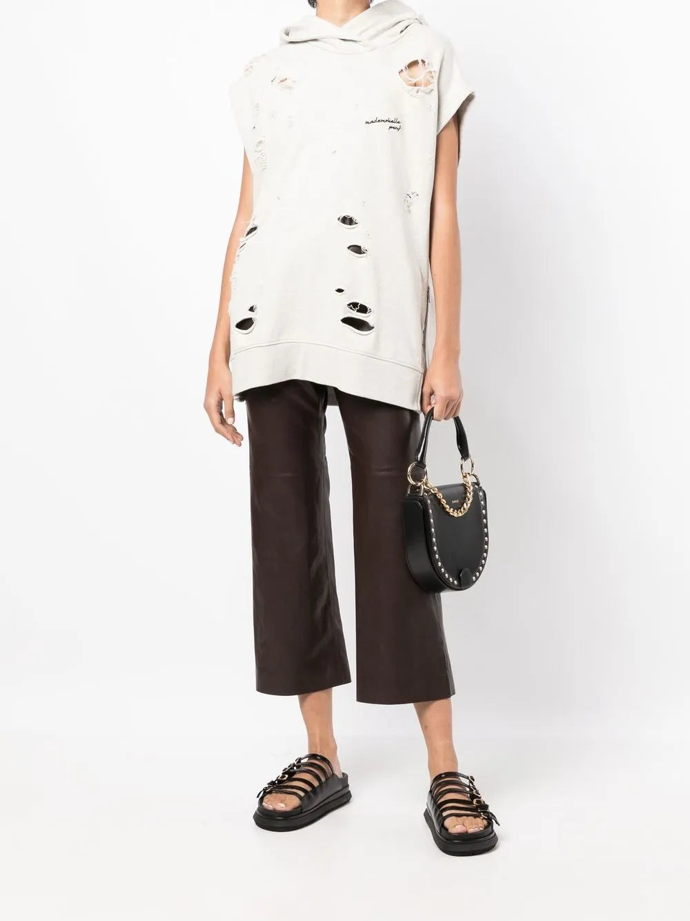 High Waist Cropped Trousers