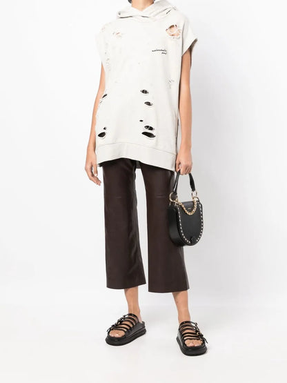 High Waist Cropped Trousers