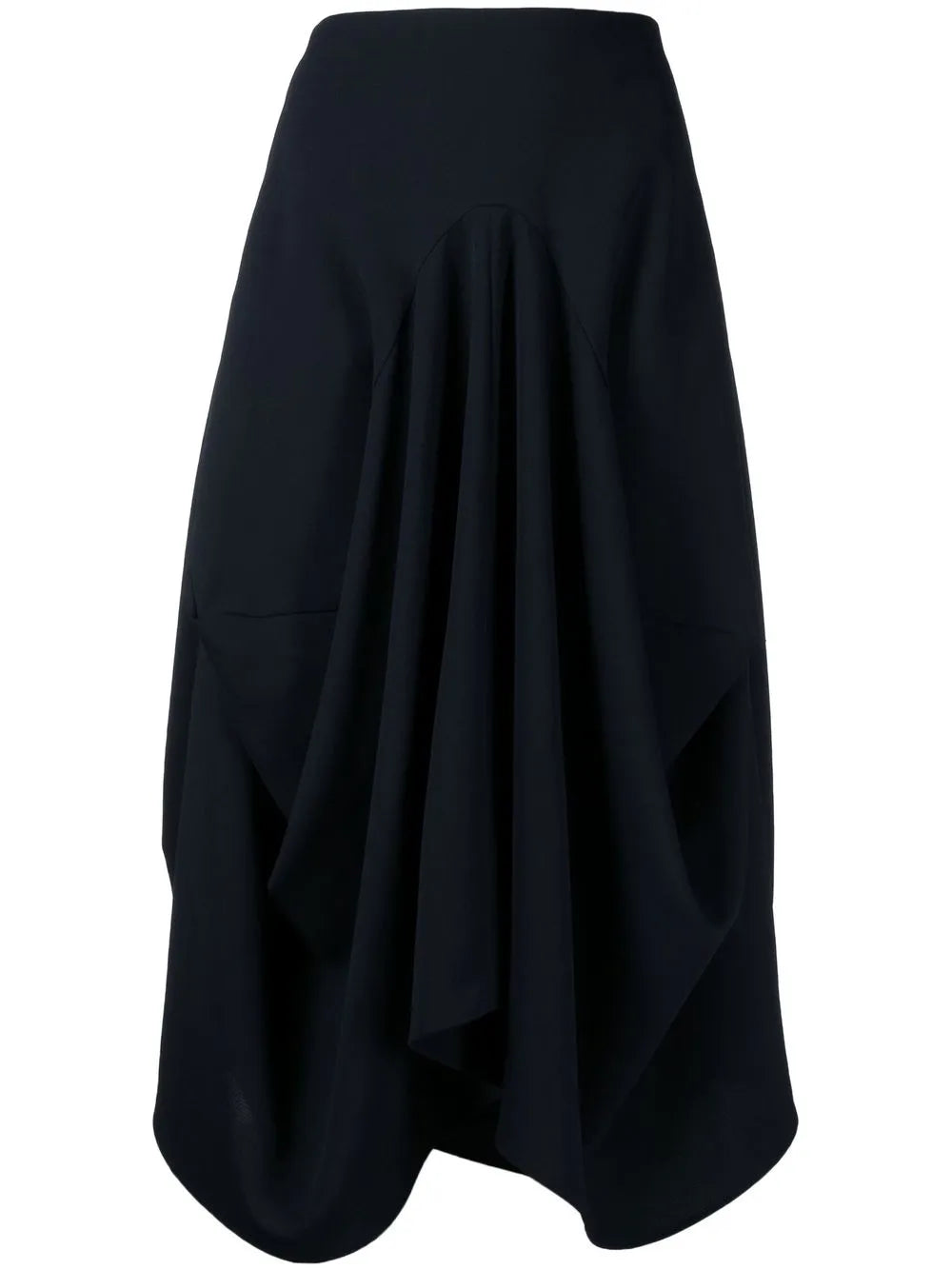 Draped Midi Skirt