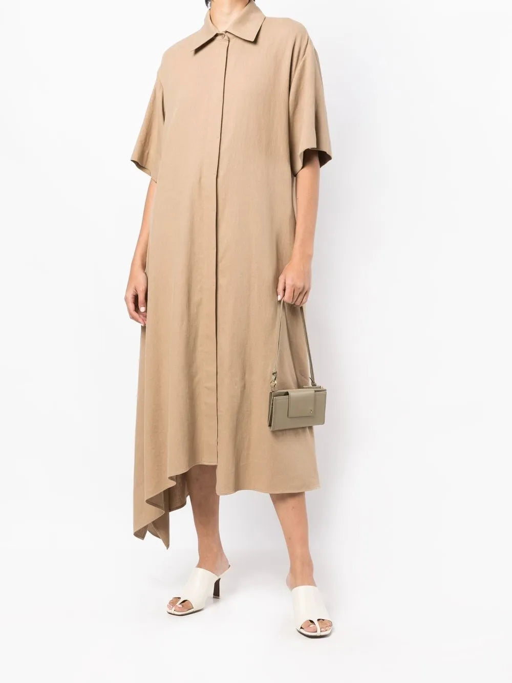 Straight-Cut Shirt Dress