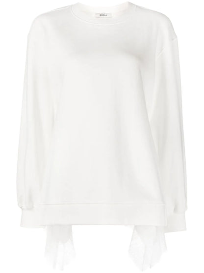 Lace Trim Sweatshirt