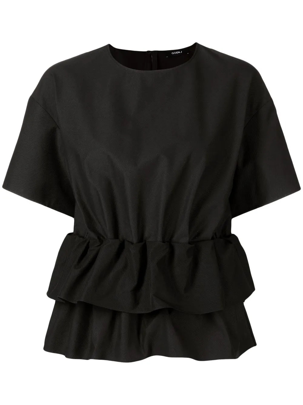 Ruffled Short-Sleeved Top