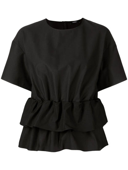 Ruffled Short-Sleeved Top
