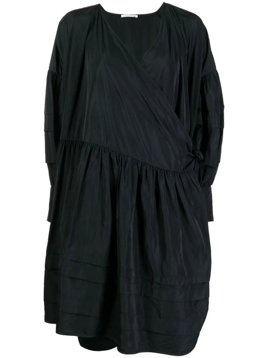 Amalie Pleated Wrap Dress