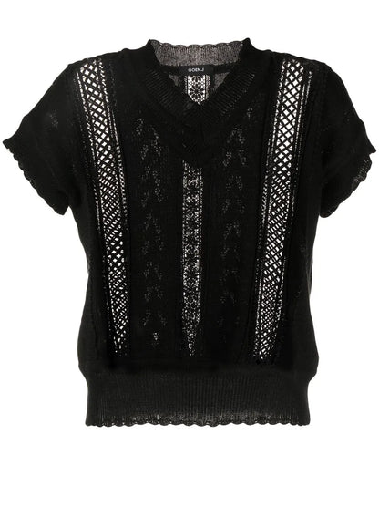 V-Neck Sleeveless Jumper