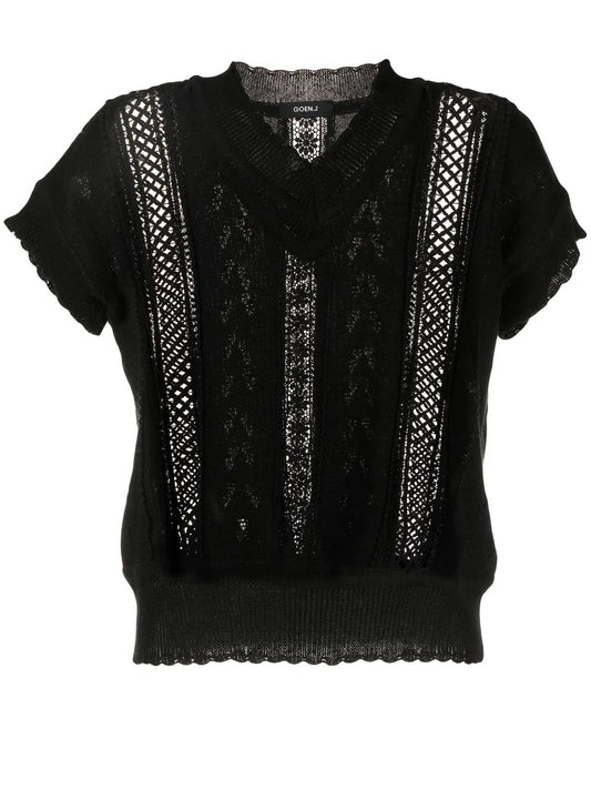 V-Neck Sleeveless Jumper