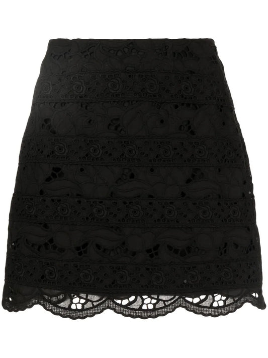 Broderie-Anglaise Mini Skirt