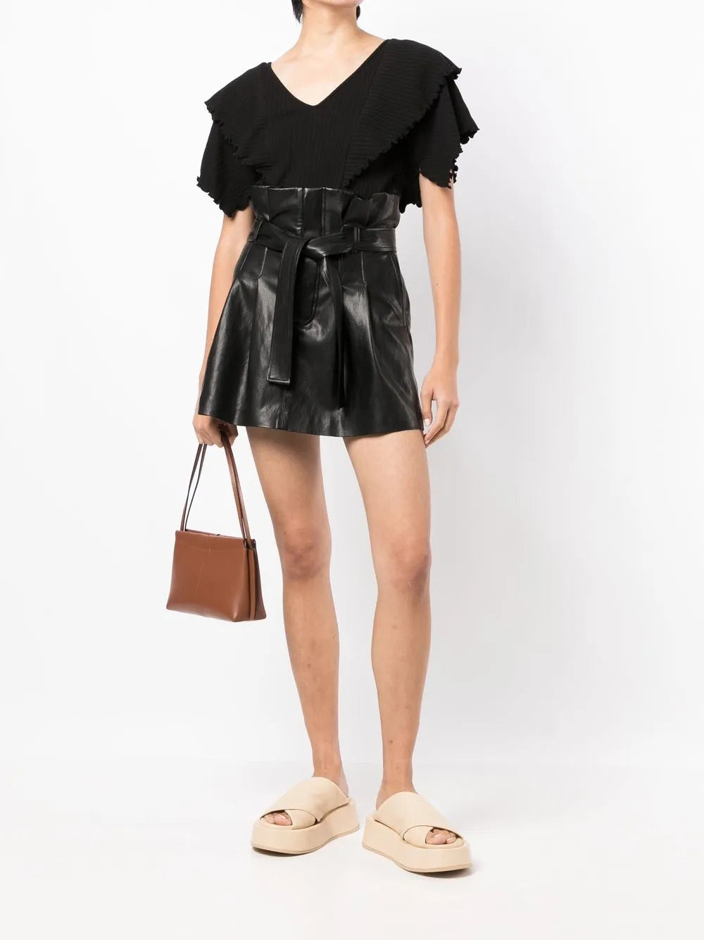Pleated Mini Skirt