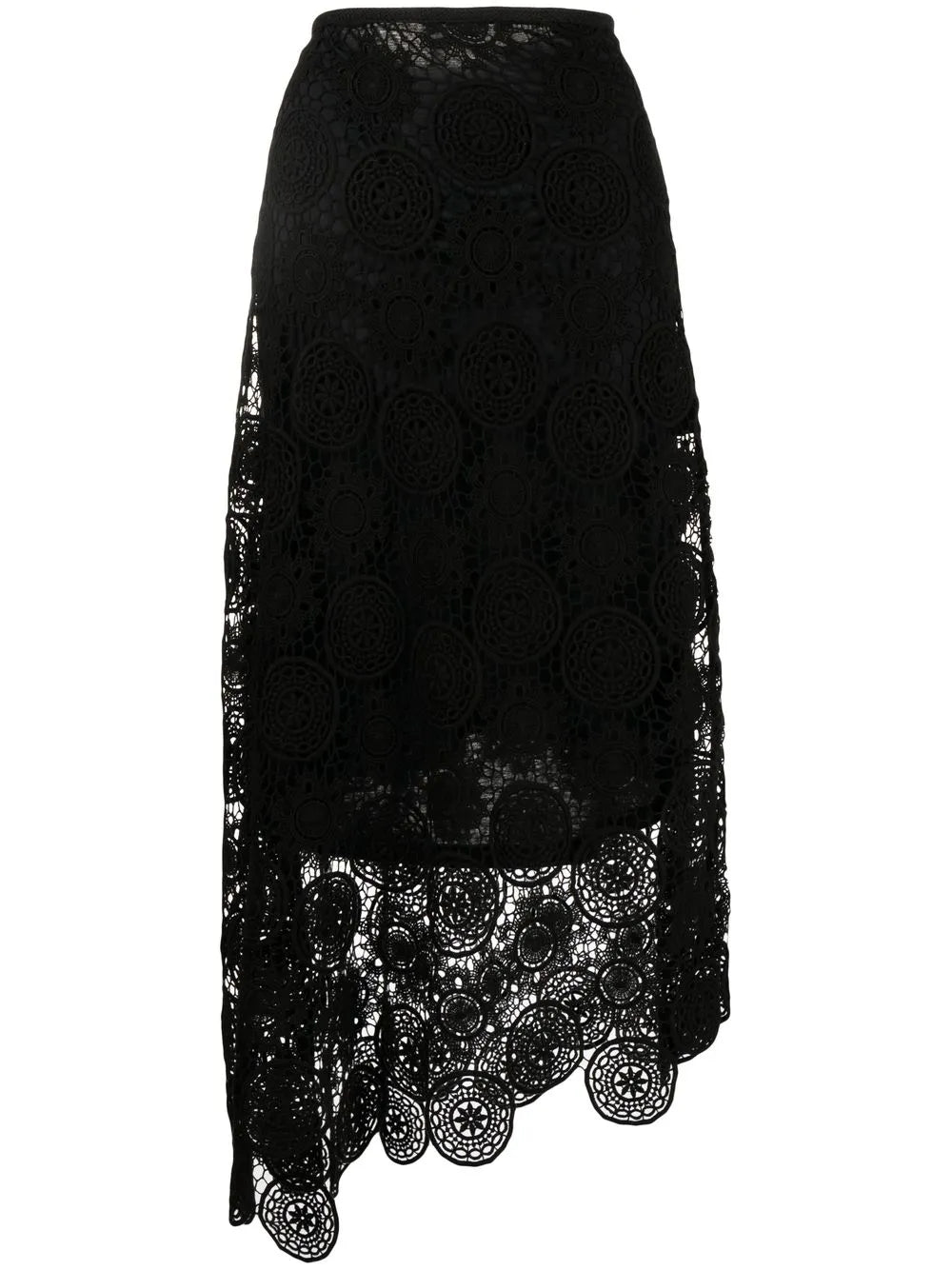 Lace Detail Maxi Skirt