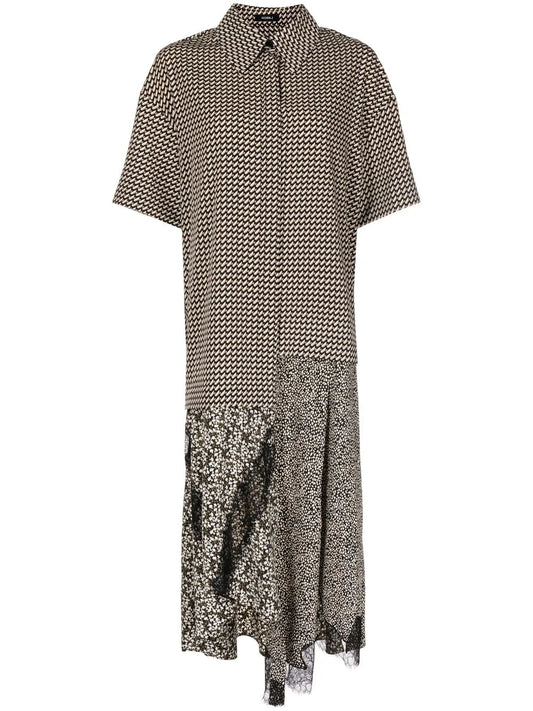 Lace-Trimmed Overlay Dress