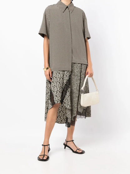 Lace-Trimmed Overlay Dress