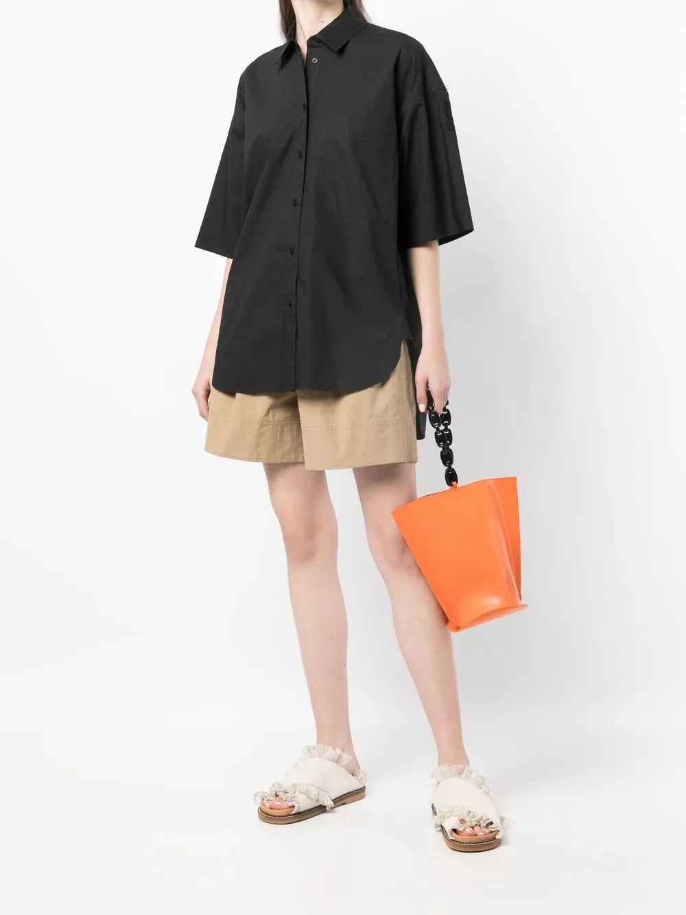 Short-Sleeved Cotton Shirt