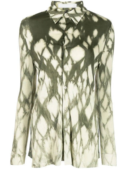 Shibori Miter Placket Shirt