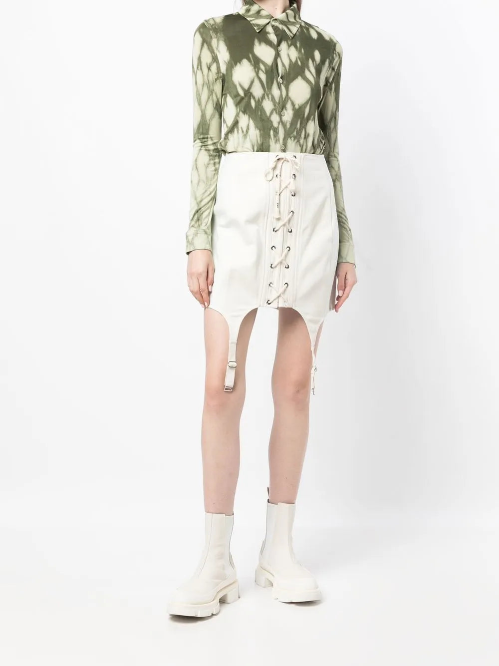 Shibori Miter Placket Shirt