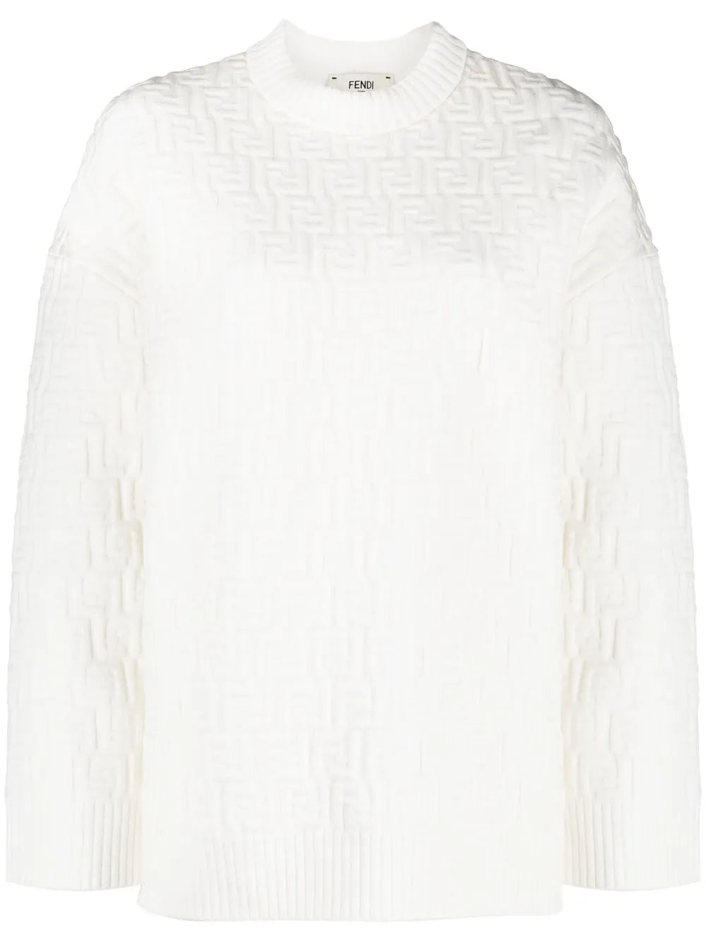 Monogram-Pattern Long-Sleeve Jumper