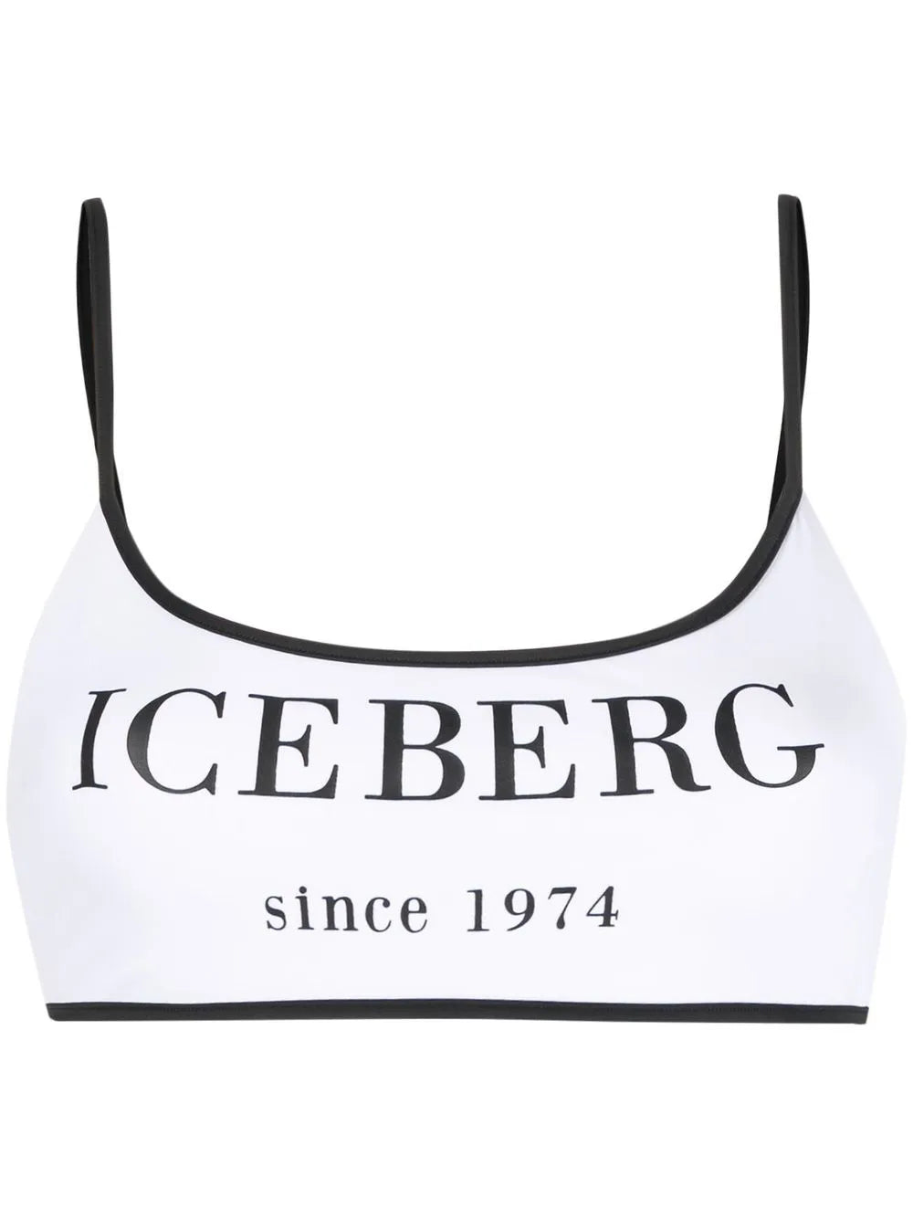 Logo-Print Bikini Top