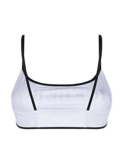 Logo-Print Bikini Top