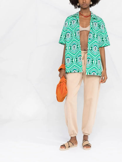 Geometric-Print Shirt