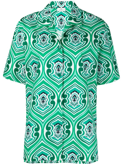 Geometric-Print Shirt