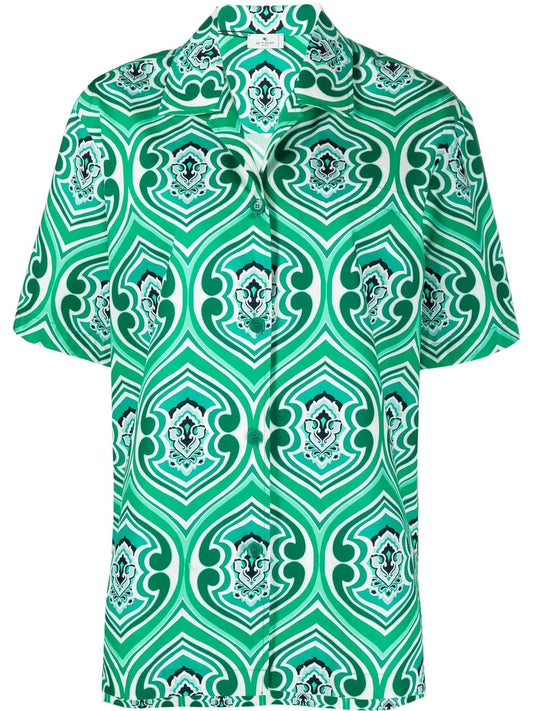 Geometric-Print Shirt