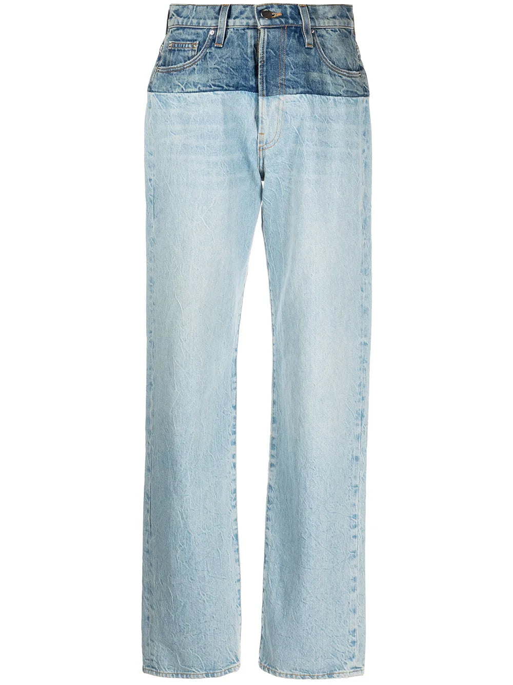 High-Rise Straight-Leg Jeans