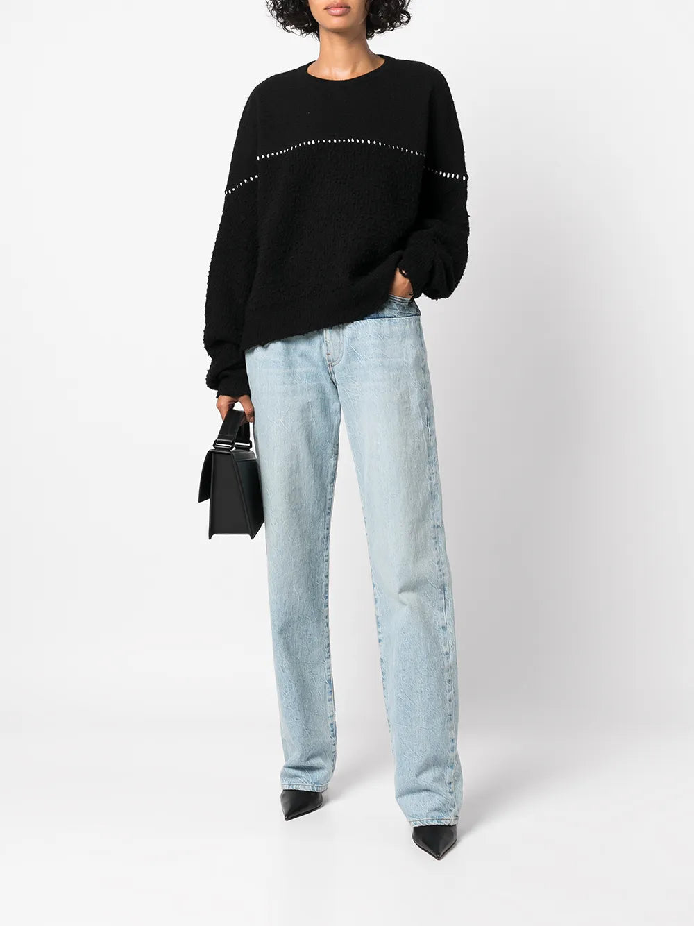 High-Rise Straight-Leg Jeans