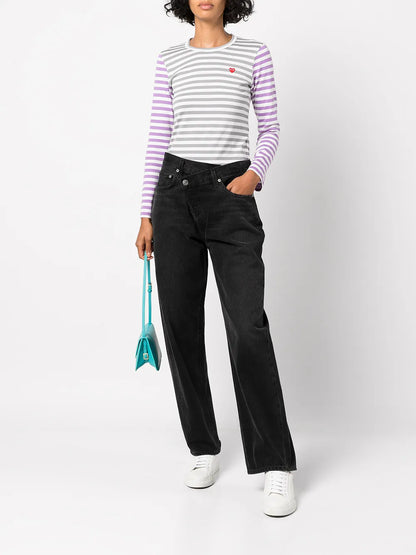 Heart-Patch Cotton T-Shirt