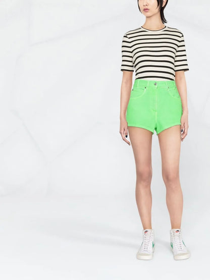High-Waist Denim Shorts
