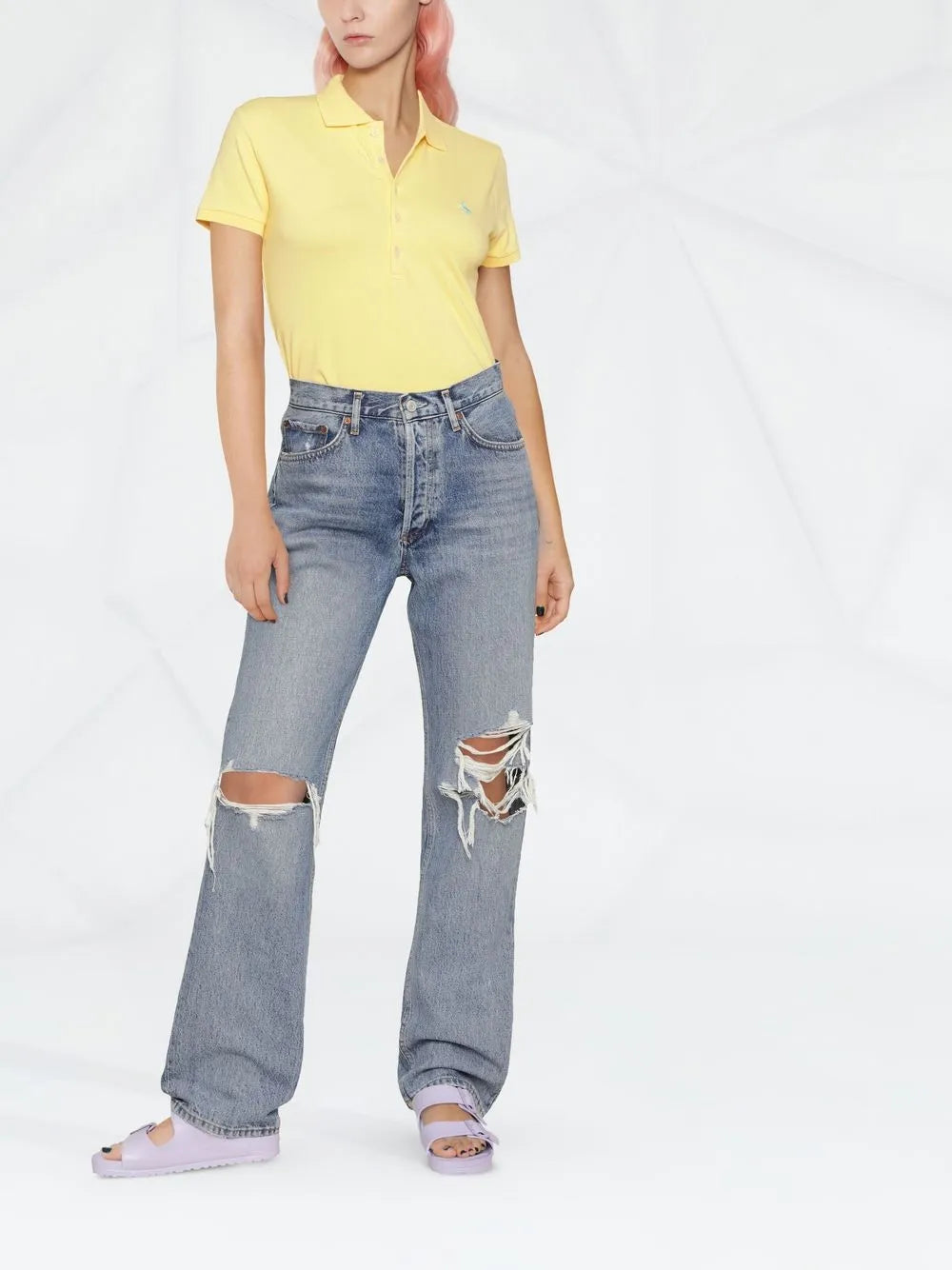 Julie Logo-Embroidered Polo Shirt