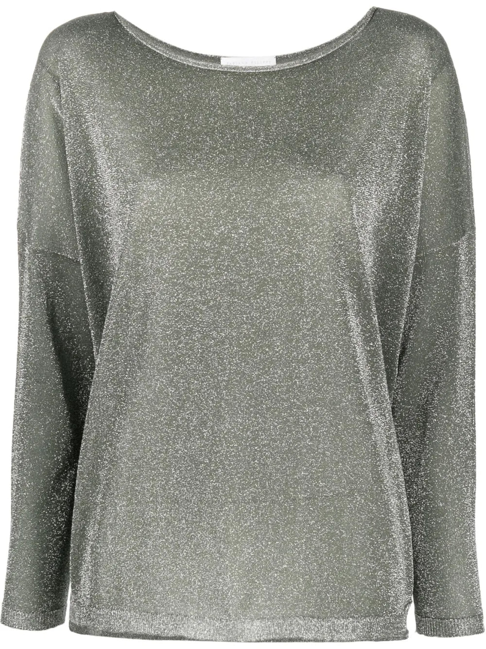 Glitter-Embellished Long-Sleeve Top