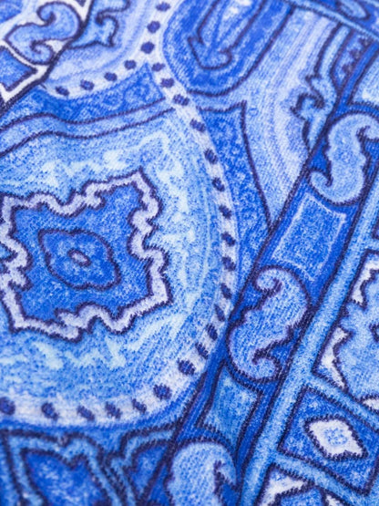 Baroque-Print Cotton Towel
