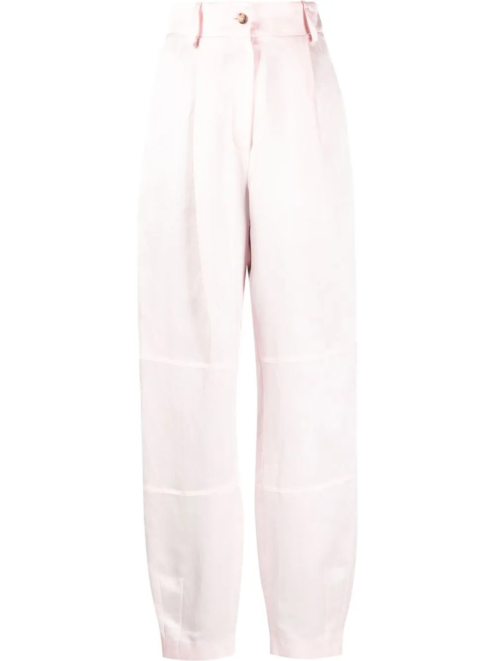 Volterra High-Waisted Satin Trousers