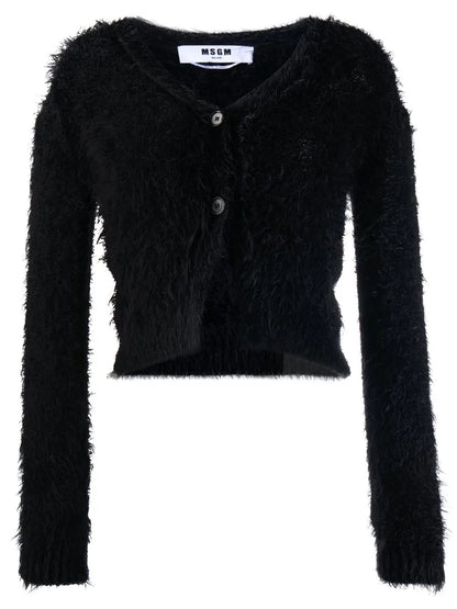Long-Sleeve Knitted Cardigan