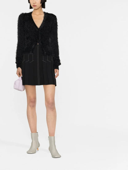 Long-Sleeve Knitted Cardigan