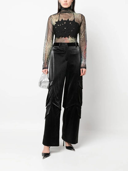 Star-Pointed Halterneck Top