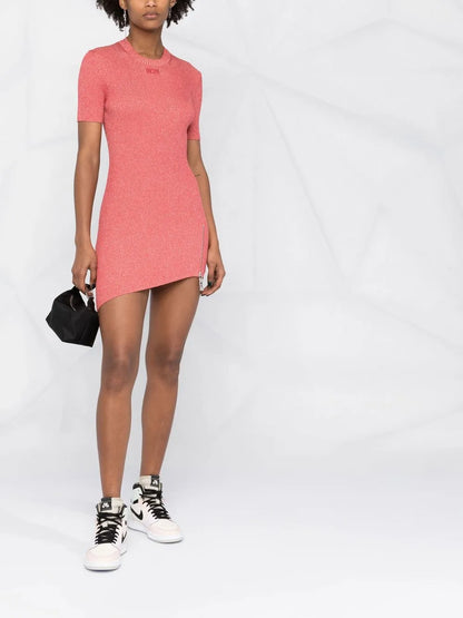 Knitted Lurex Mini Dress
