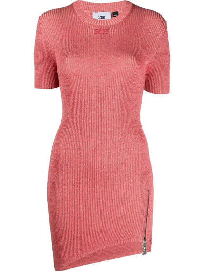 Knitted Lurex Mini Dress