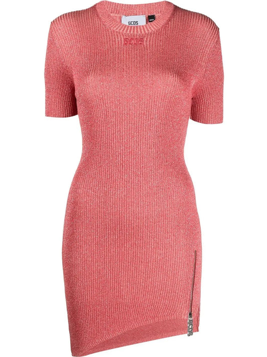 Knitted Lurex Mini Dress