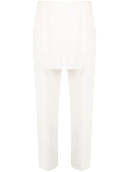 Cut-Out Layered Tailored Trousers