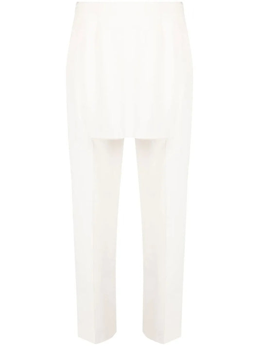 Cut-Out Layered Tailored Trousers