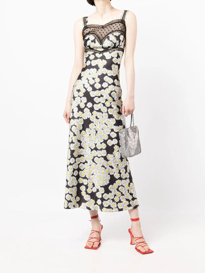 Floral-Detail Dress