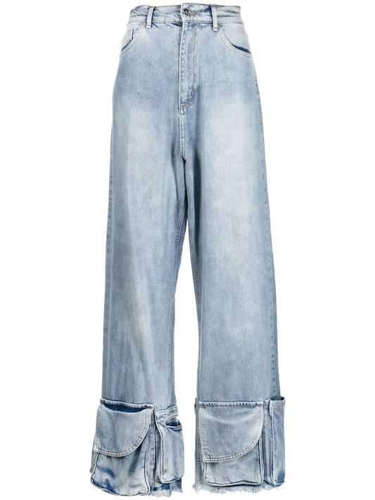 Pocket-Hem Cargo Jeans