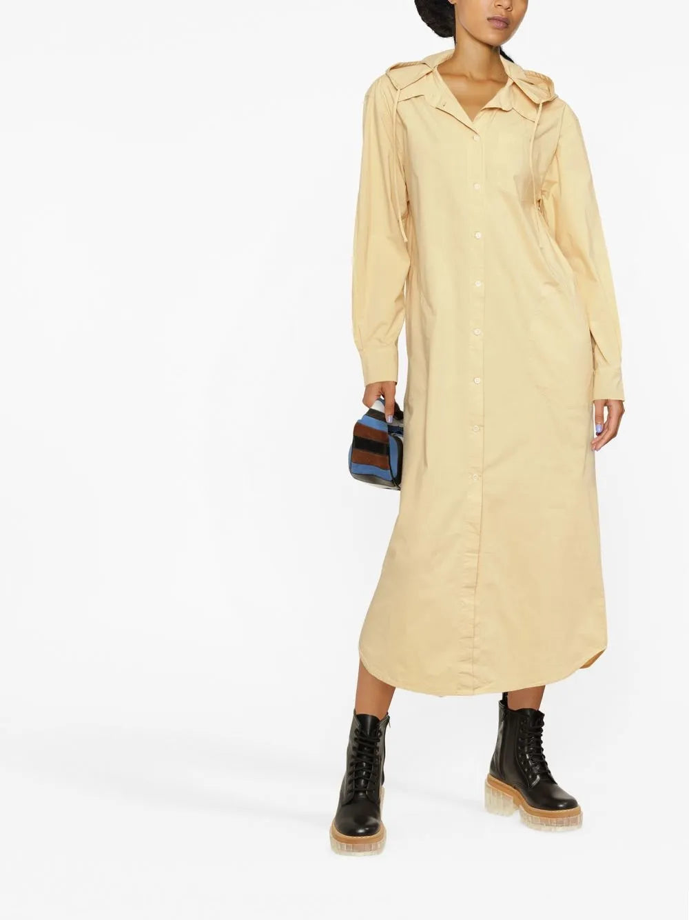 Hooded Shirt Dress